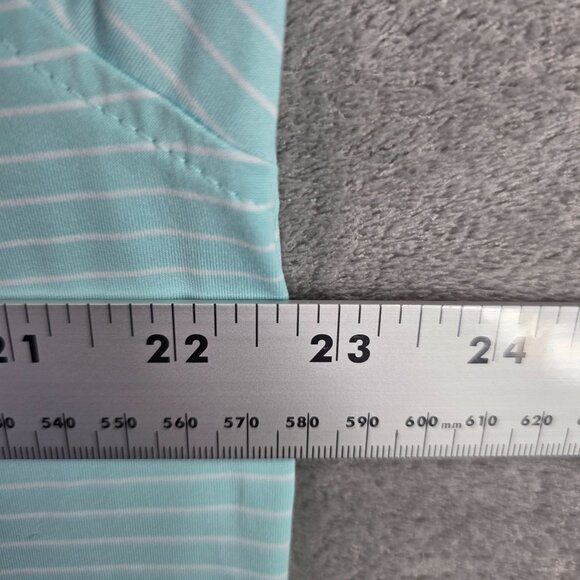 Mens Walter Hagen Blue & White Striped Golf Polo Shirt Short Sleeve Polyester M - Picture 6 of 9